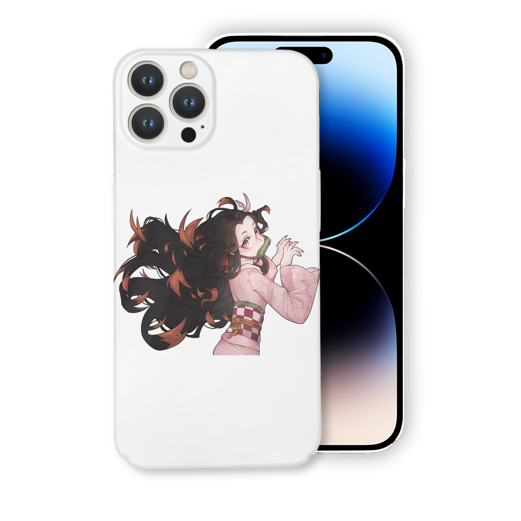 （画像用） 鬼滅の刃（きめつのやいば）竈門 禰󠄀豆子／かまど ねずこ Kamado Nezuko 【iPhone 14シリーズ対応】ハードケース